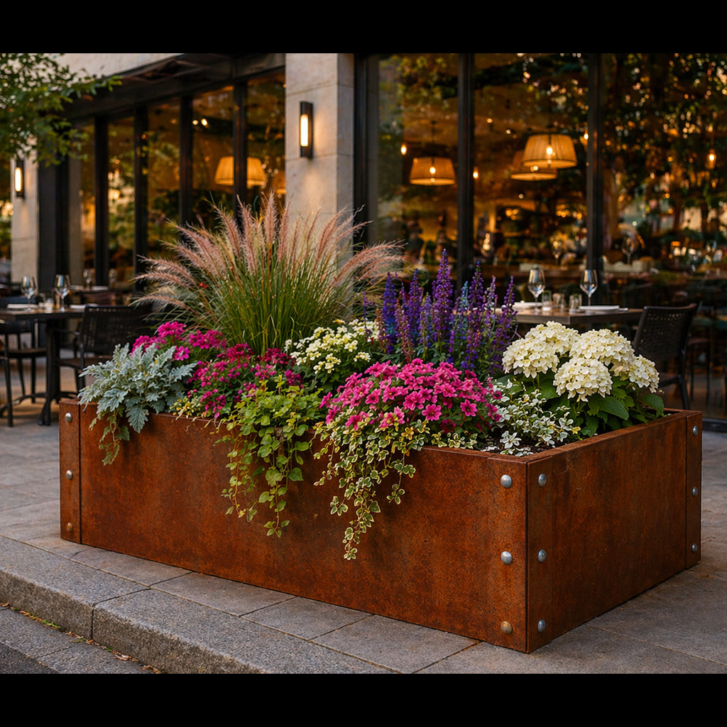 Corten Steel Raised Bed 1200 x 600 x 300mm
