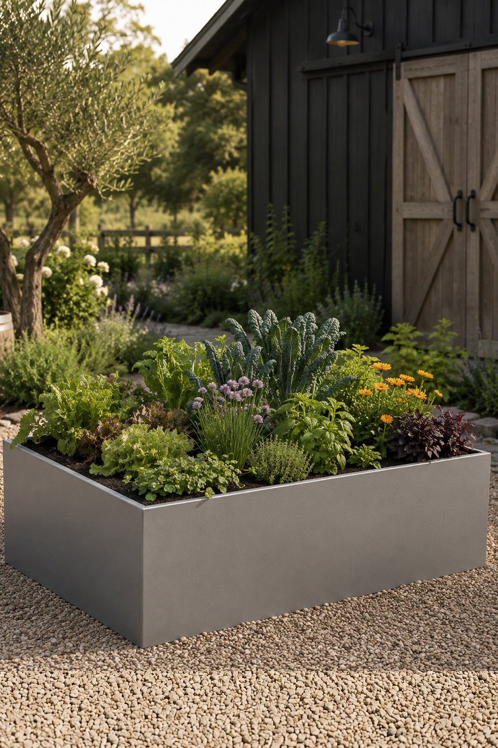 1800 x 800 x 600mm Raised Garden Bed Contemporary Style