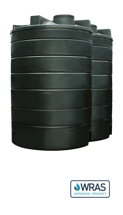 2 x 25,000 Litre WRAS Approved Industrial Water Tanks