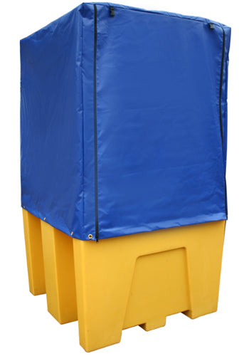 IBC Bund Pallet Yellow - c/w Premium Cover